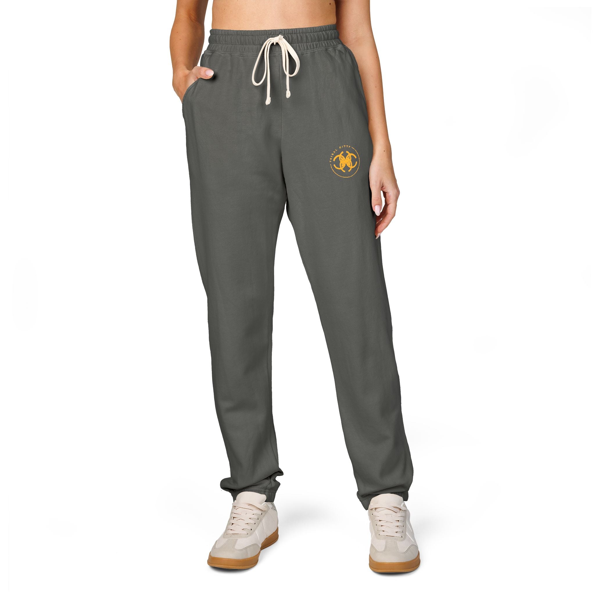 Tribal Kitty TK1 Graphic Joggers  Logo Sweatpants with Drawstring & Relaxed Fit, Cozy Lounge Pants, Casual Athleisure, Perfect for Relaxing