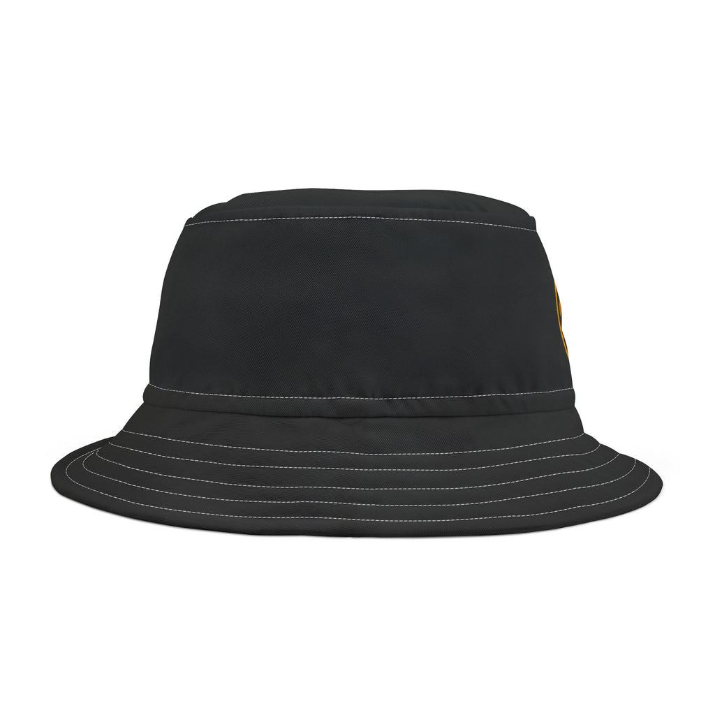 Tribal Dog White Bucket Hat,bucket hat, streetwear accessory, men's bucket hat, 2025 fashion trend