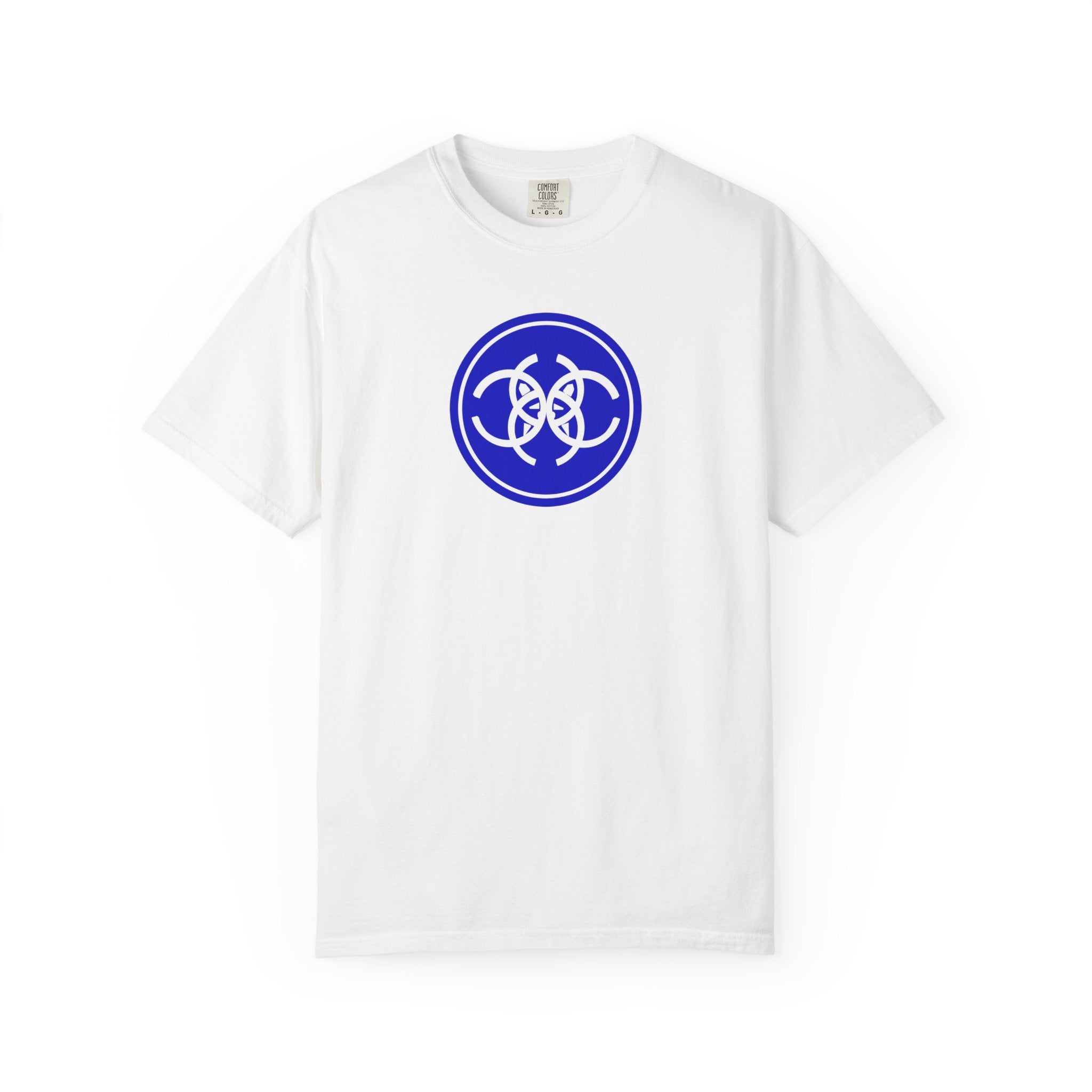 Tribal Dog Logo Tee Bold White Graphic Streetwear T Shirt,