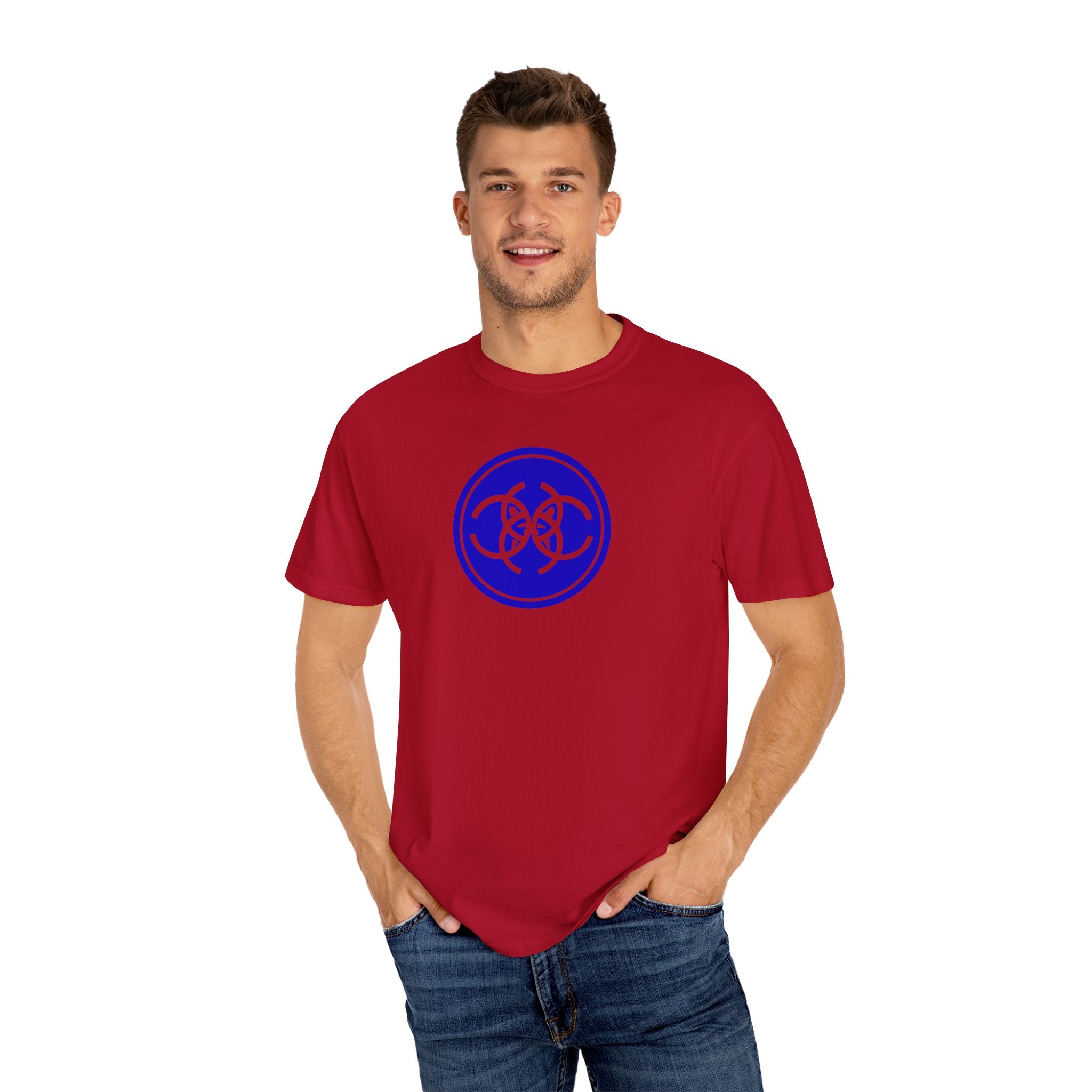 Tribal Dog Logo Tee Bold White Graphic Streetwear T Shirt,