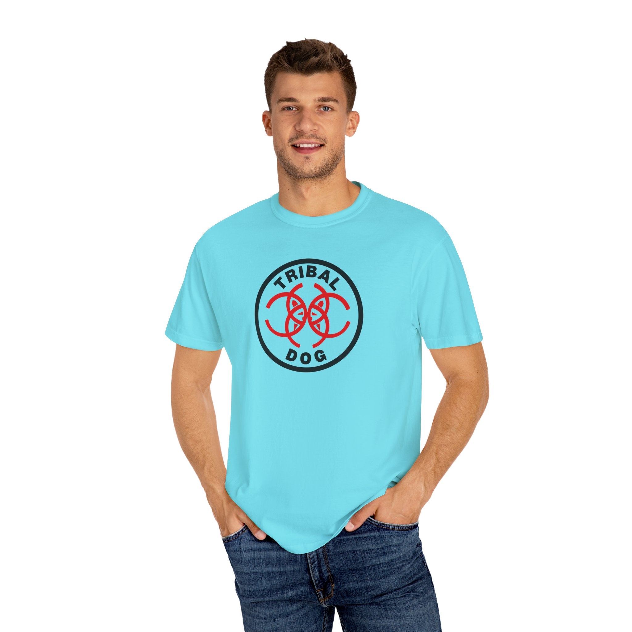 Tribal Dog TShirt TDCIRC1 Edition Unique Gift, Everyday Wear, Summer Style
