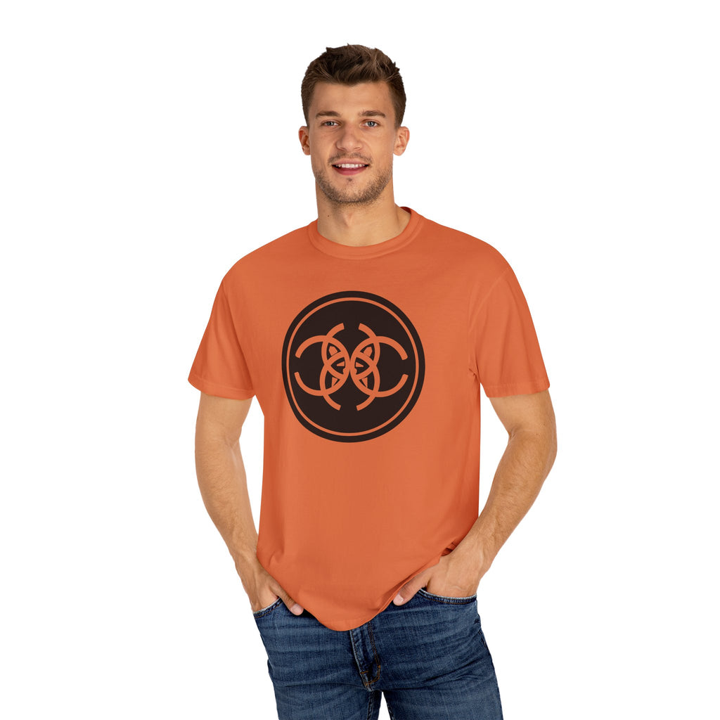 Tribal Dog Logo Tee  Bold White Graphic Streetwear T Shirt