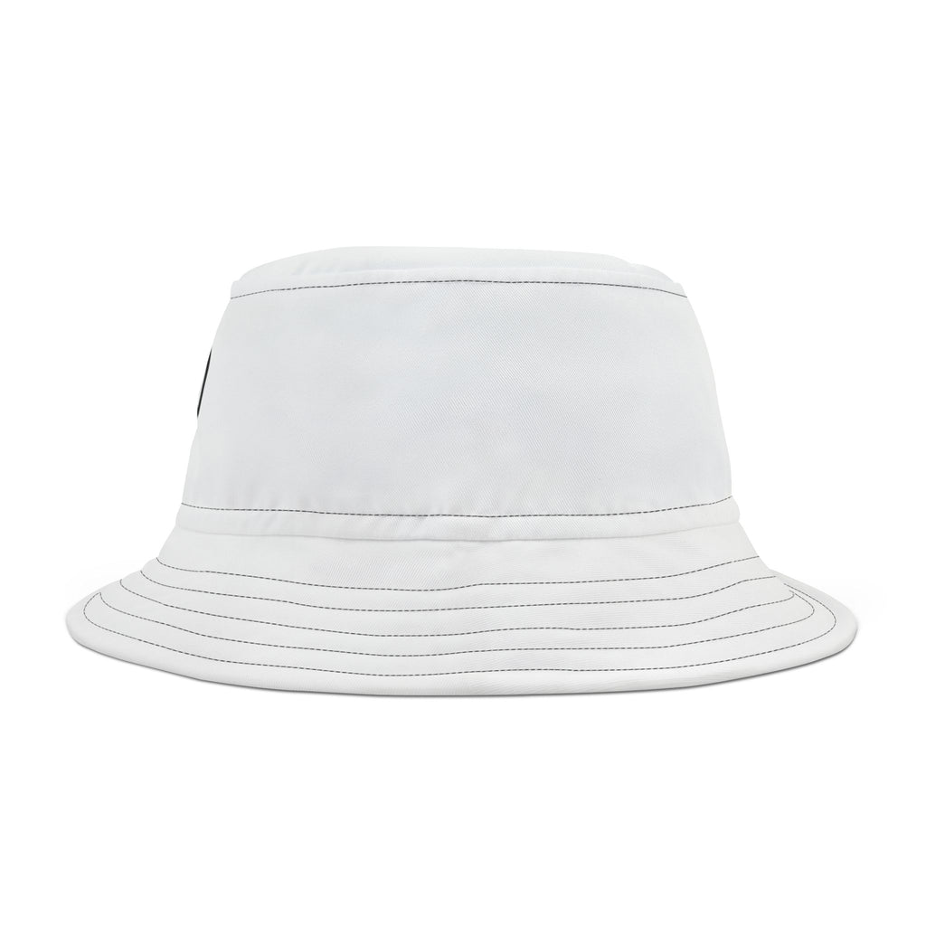 Tribal Dog White Bucket Hat,bucket hat, streetwear accessory, men's bucket hat, 2025 fashion trend