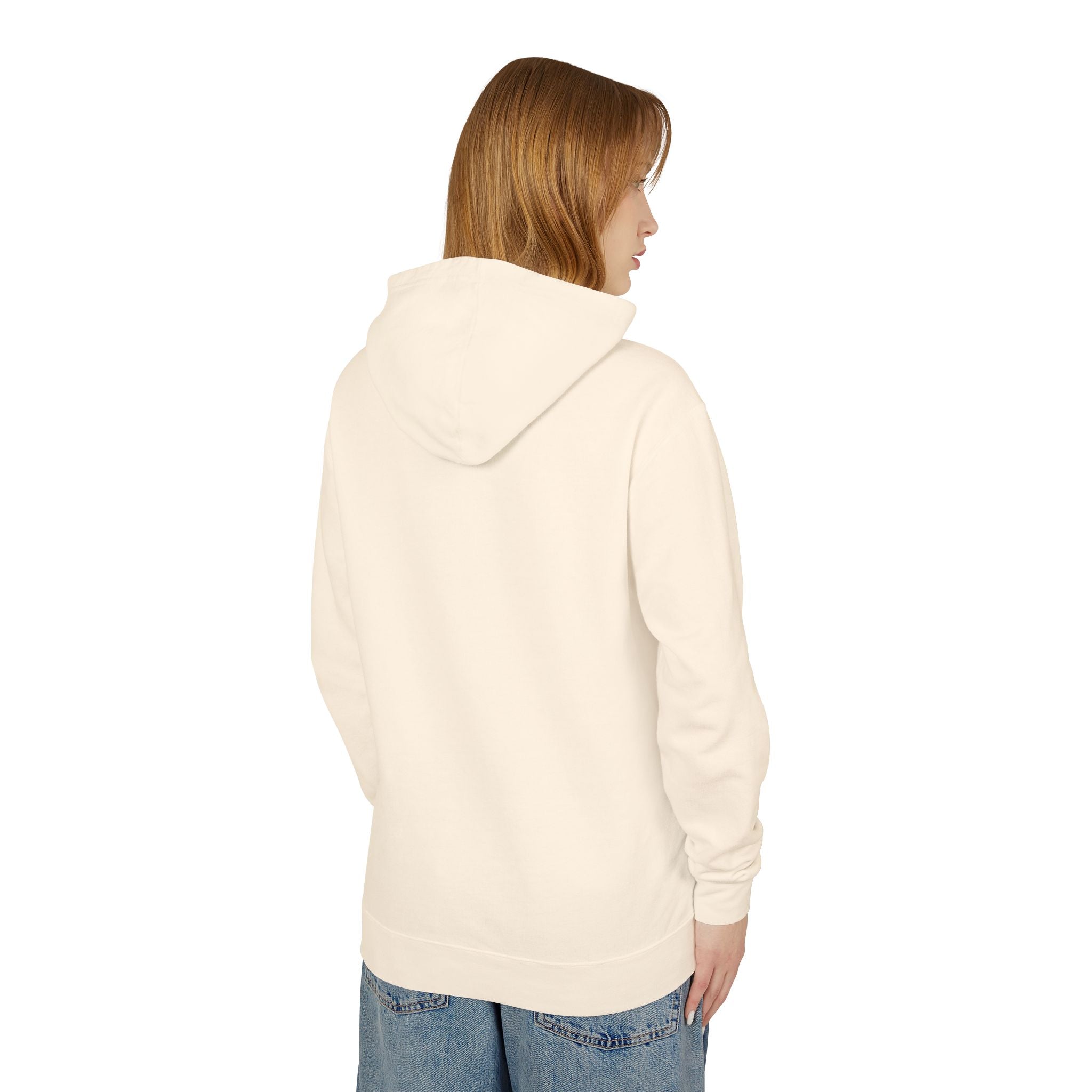 Tribal Dog White Hoodie TDCIRC1 Edition, Lightweight Hooded Sweatshirt