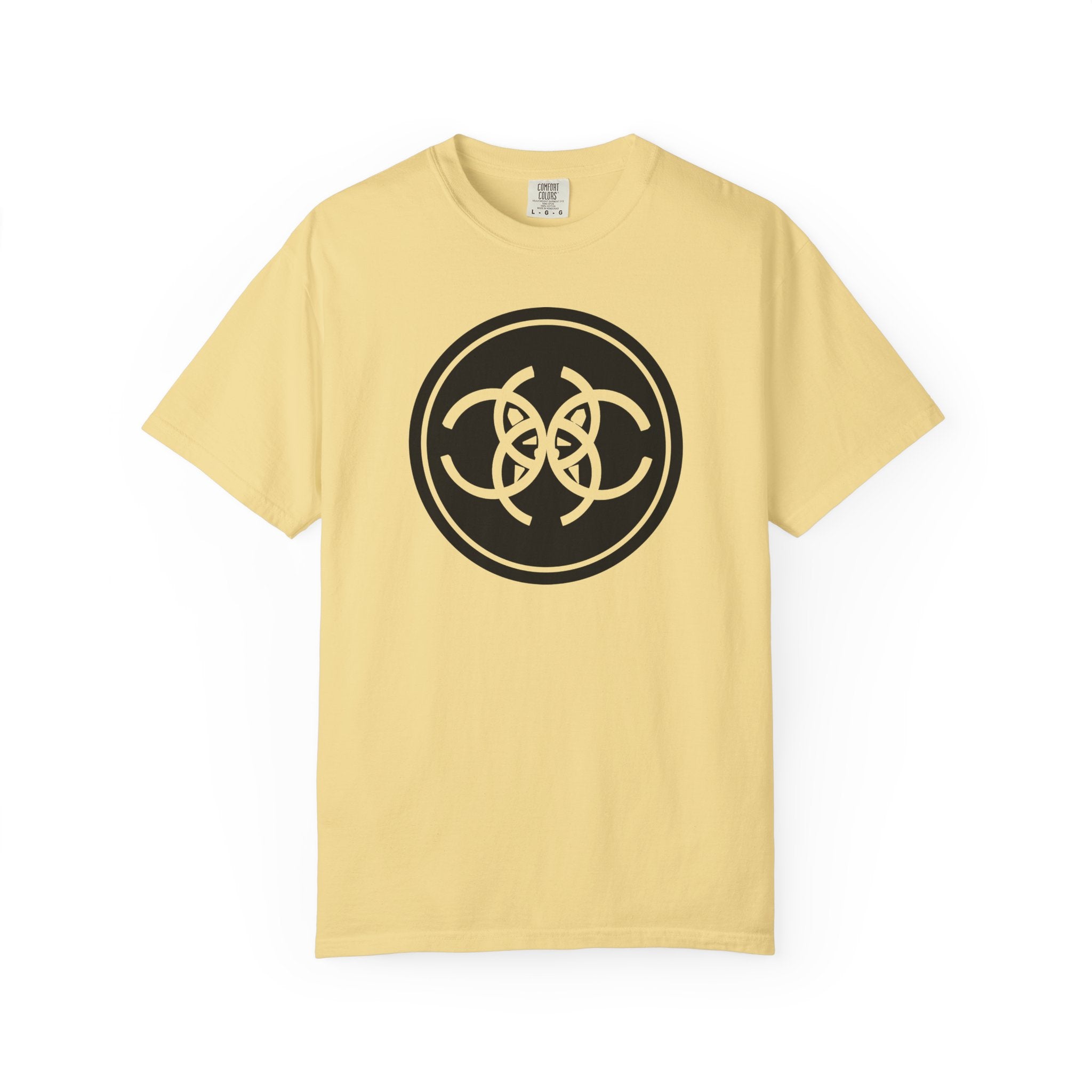 Tribal Dog Logo Tee  Bold White Graphic Streetwear T Shirt