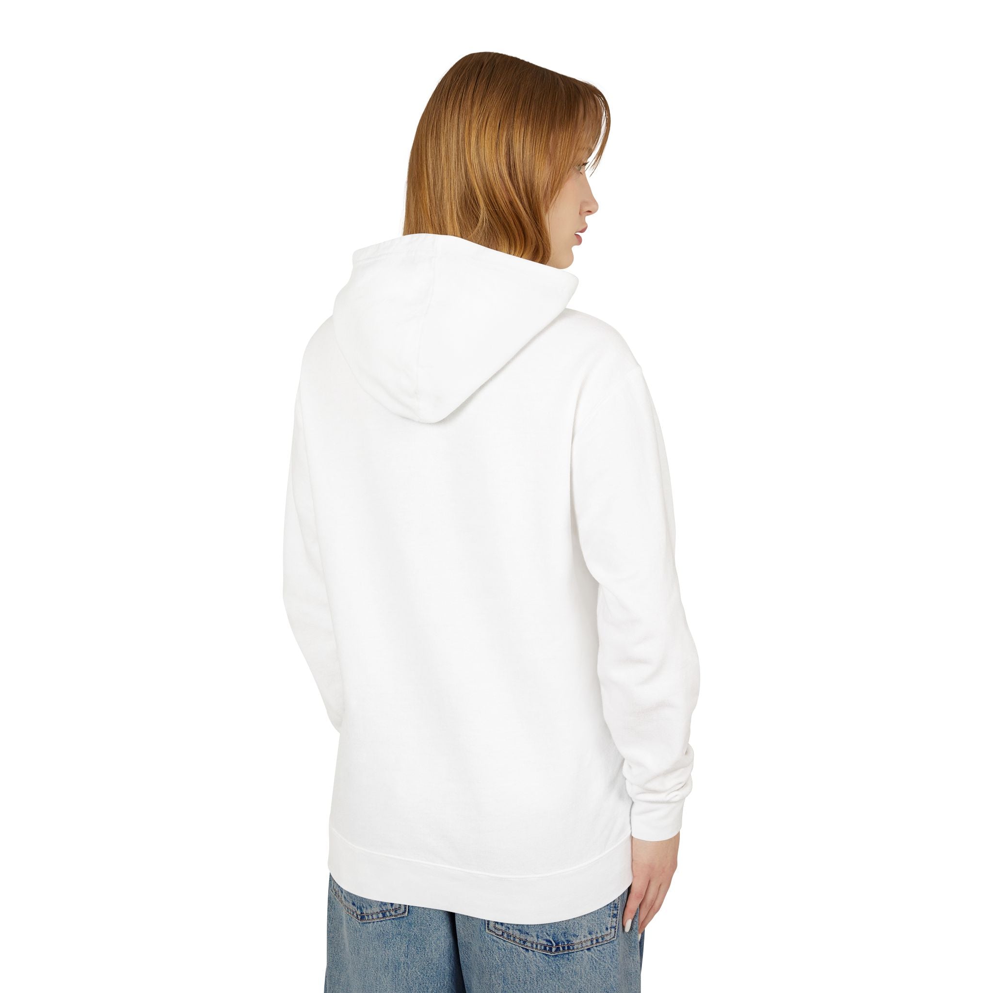 Tribal Dog White Hoodie TDCIRC1 Edition, Lightweight Hooded Sweatshirt