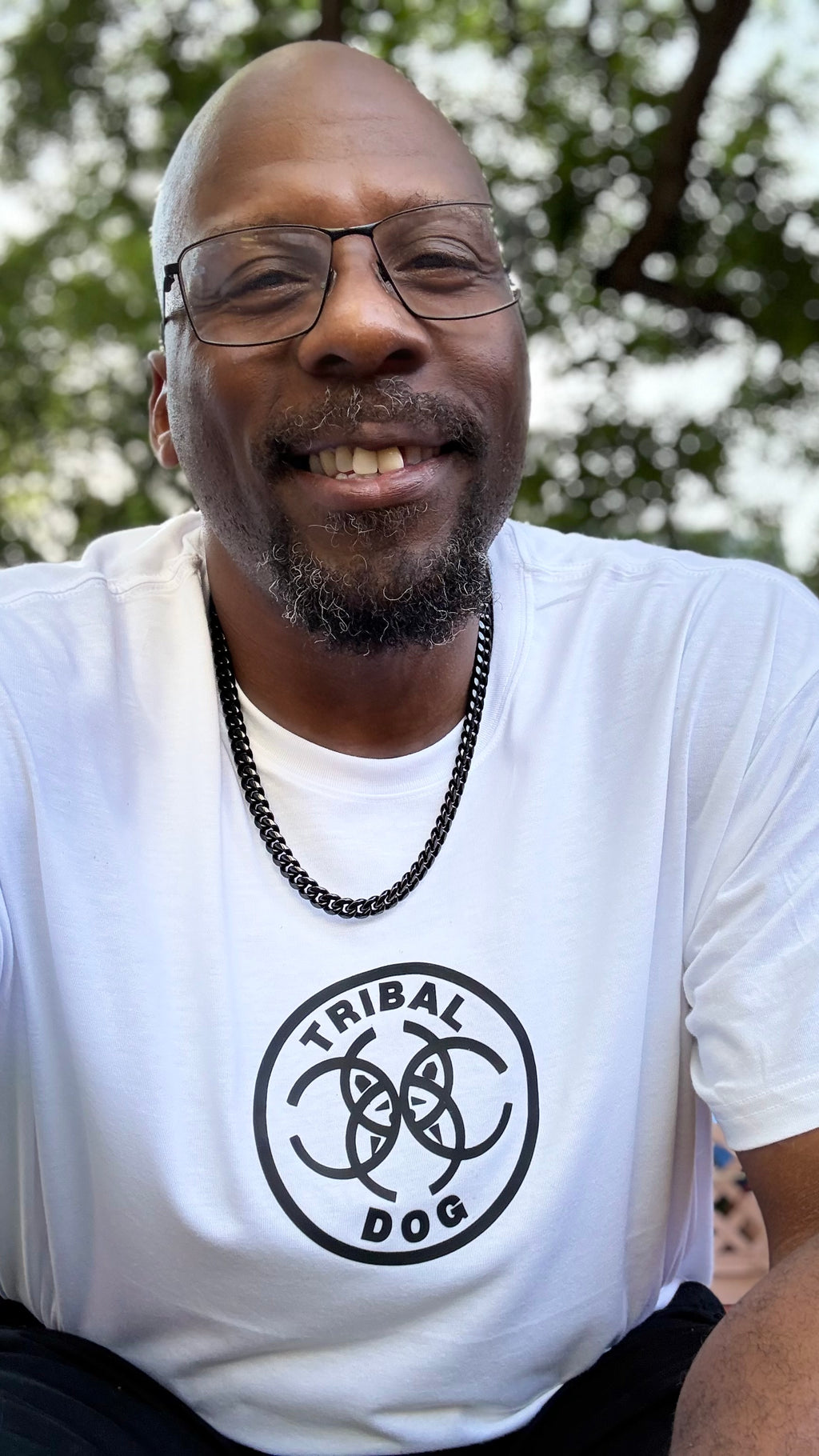 Tribal Dog White T-Shirt – TDCIRC1 Edition- Unique Gift, Everyday Wear, Summer Style, Comfy Layering