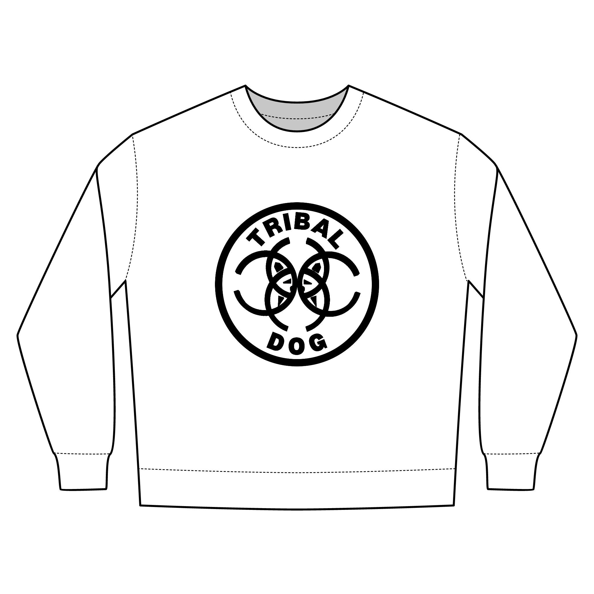 Tribal Dog Urban Crewneck Sweatshirt |  Casual Wear, Graphic Pullover