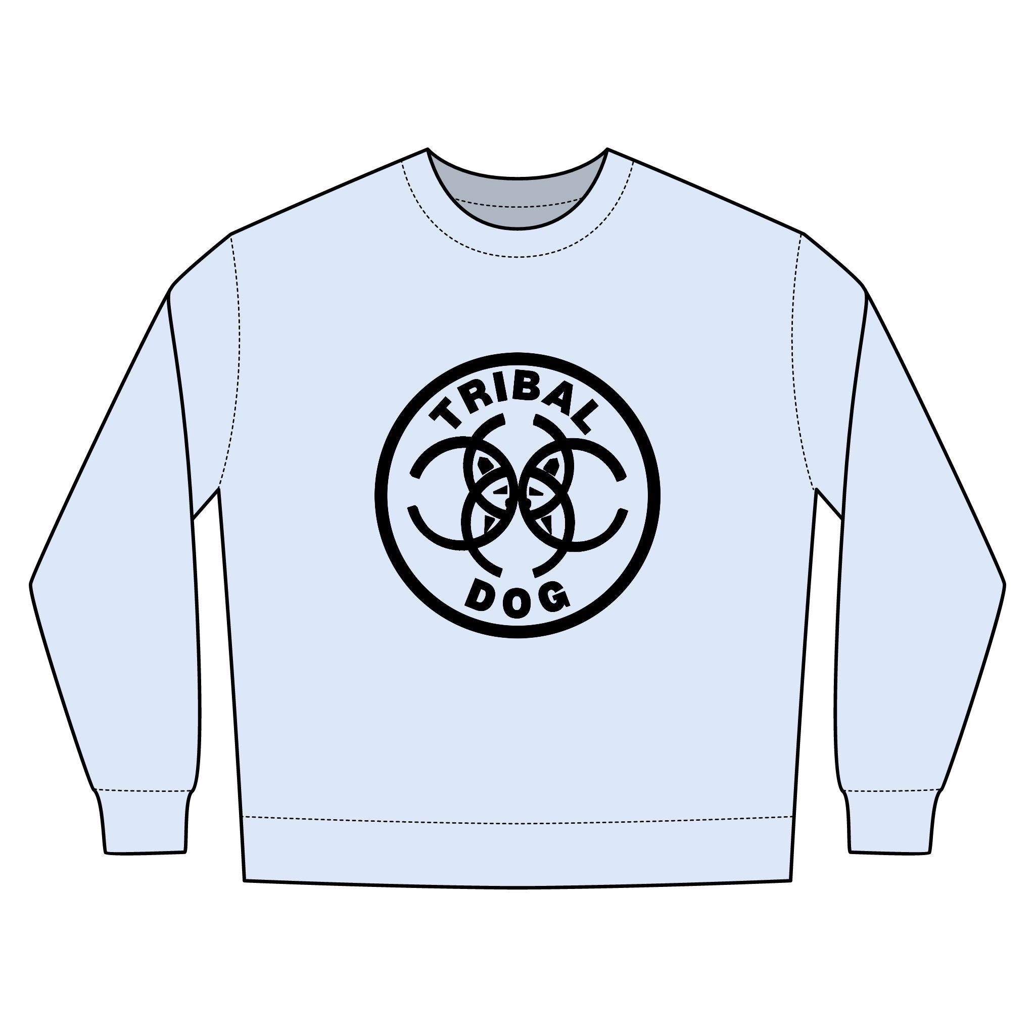 Tribal Dog Urban Crewneck Sweatshirt |  Casual Wear, Graphic Pullover