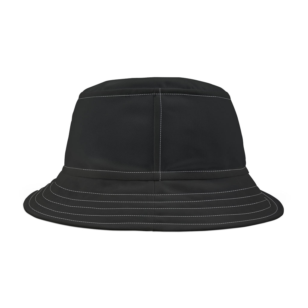 Tribal Dog White Bucket Hat,bucket hat, streetwear accessory, men's bucket hat, 2025 fashion trend