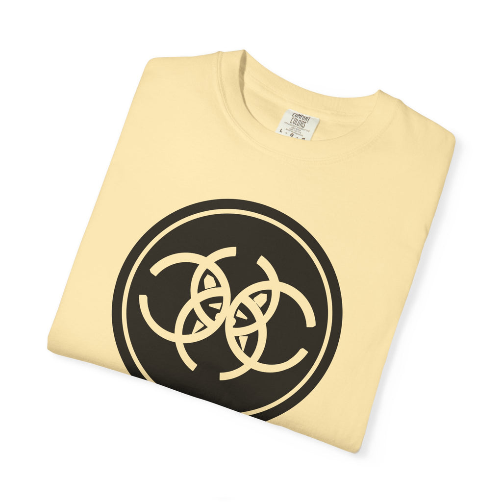Tribal Dog Logo Tee  Bold White Graphic Streetwear T Shirt
