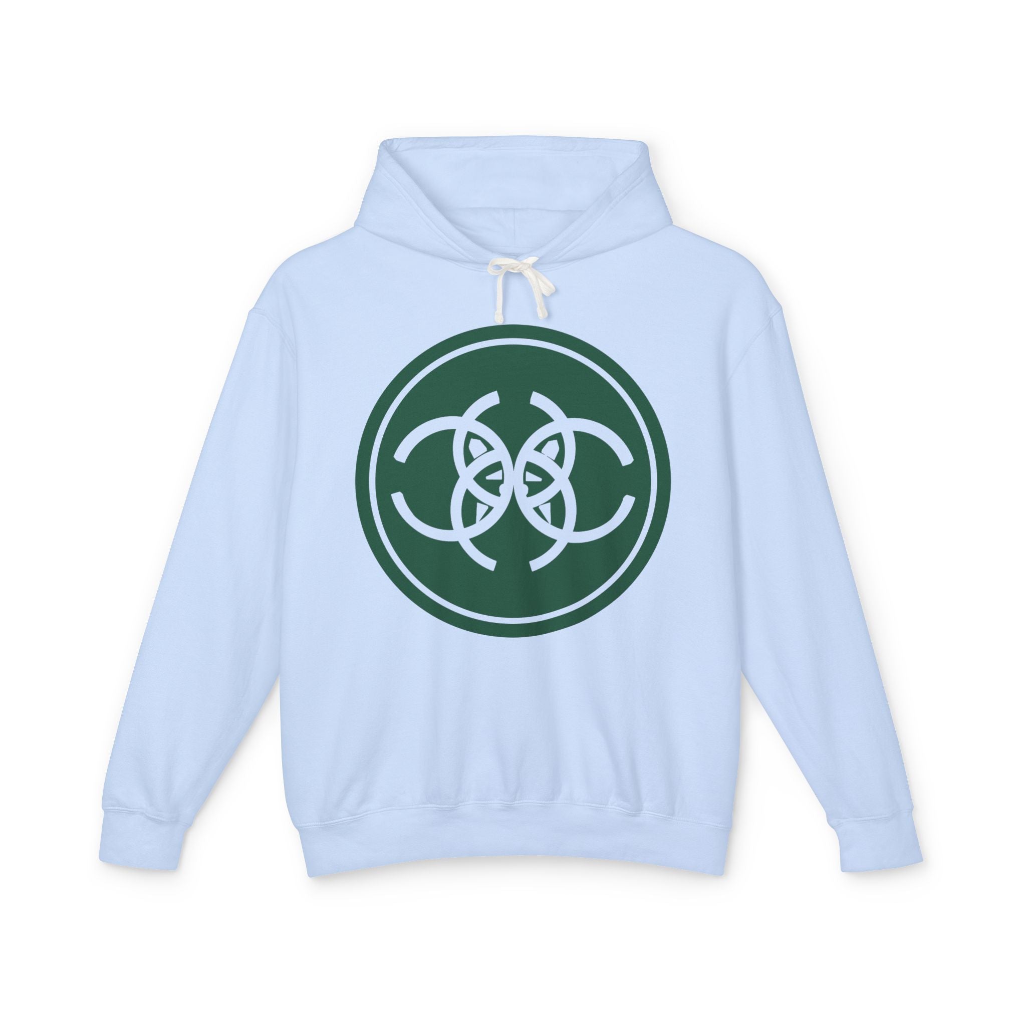 Tribal Dog White Hoodie TDCIRC1 Edition, Lightweight Hooded Sweatshirt