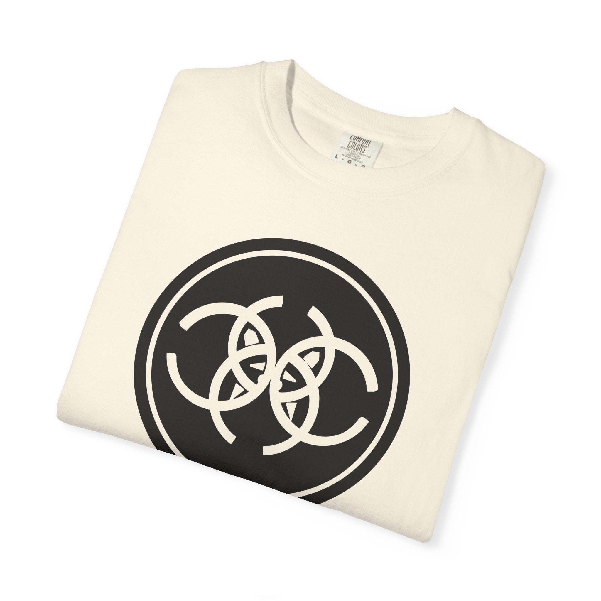 Tribal Dog Logo Tee  Bold White Graphic Streetwear T Shirt