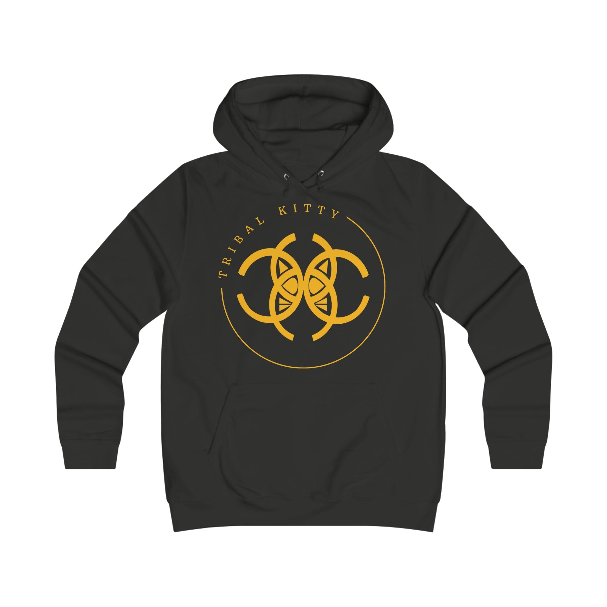 Tribal Kitty TK1 Hoodie, Comfortable College Apparel, Motivational Fitness Gear, Unique Gift for Cat Lovers, Birthday Sweatshirt