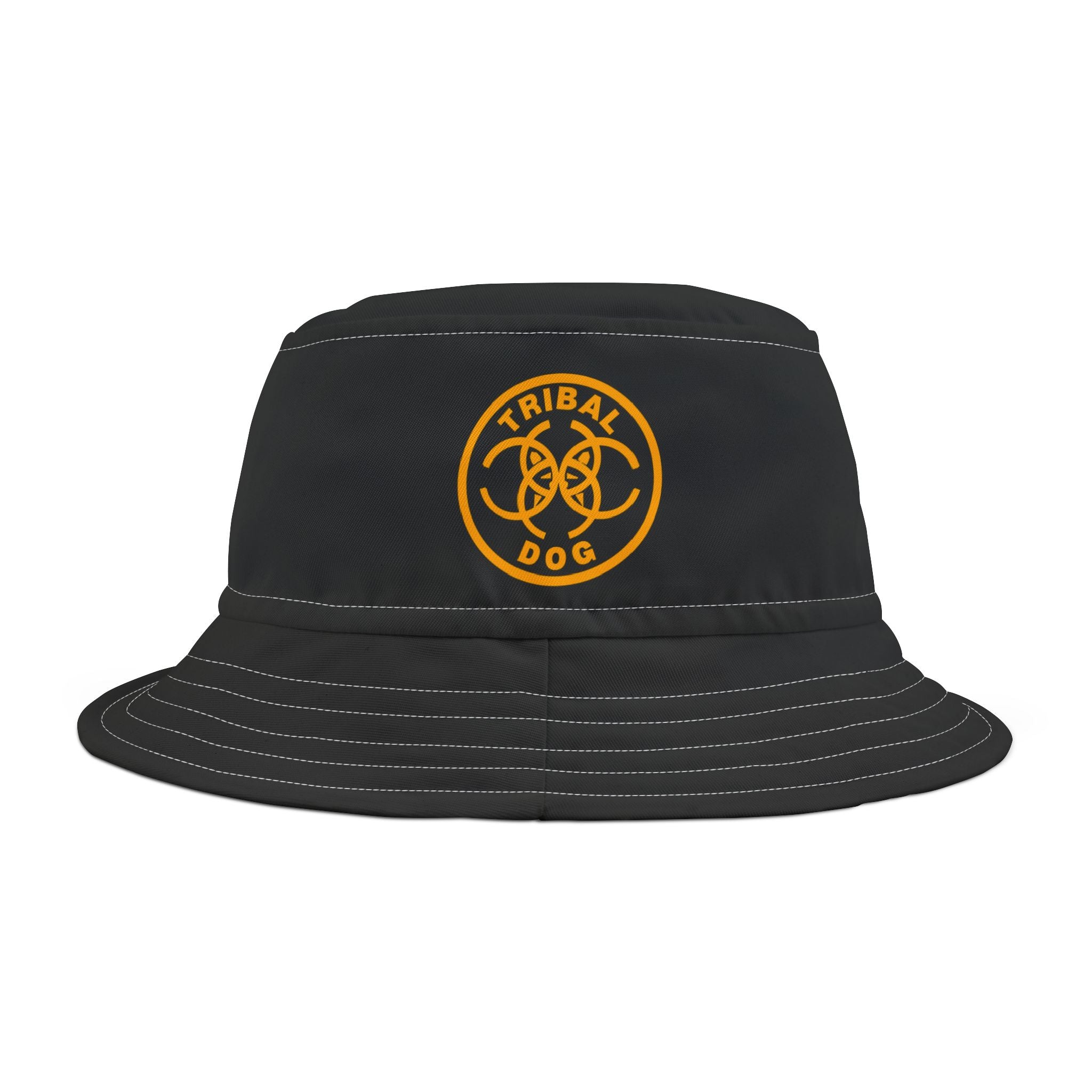 Tribal Dog White Bucket Hat,bucket hat, streetwear accessory, men's bucket hat, 2025 fashion trend