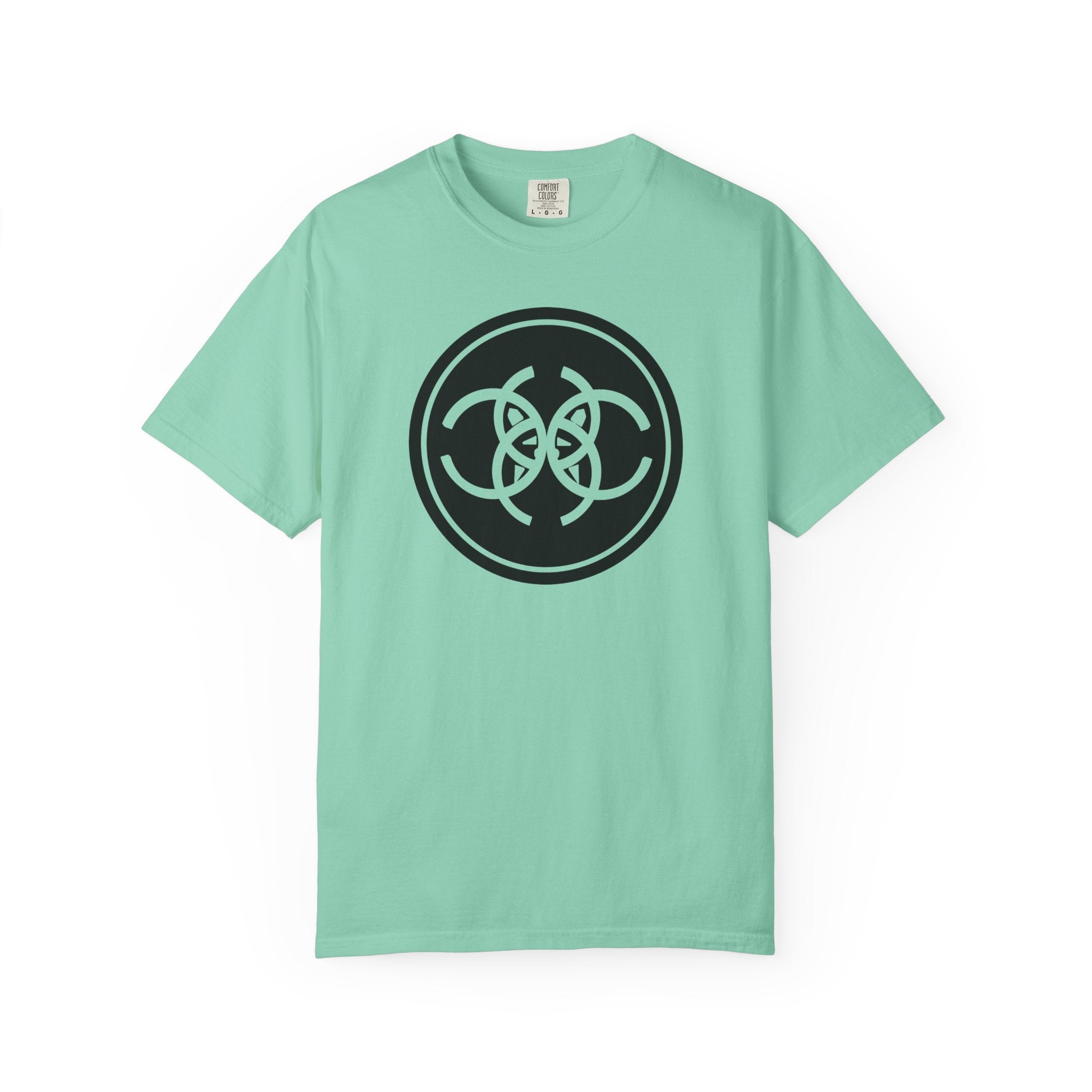 Tribal Dog Logo Tee  Bold White Graphic Streetwear T Shirt