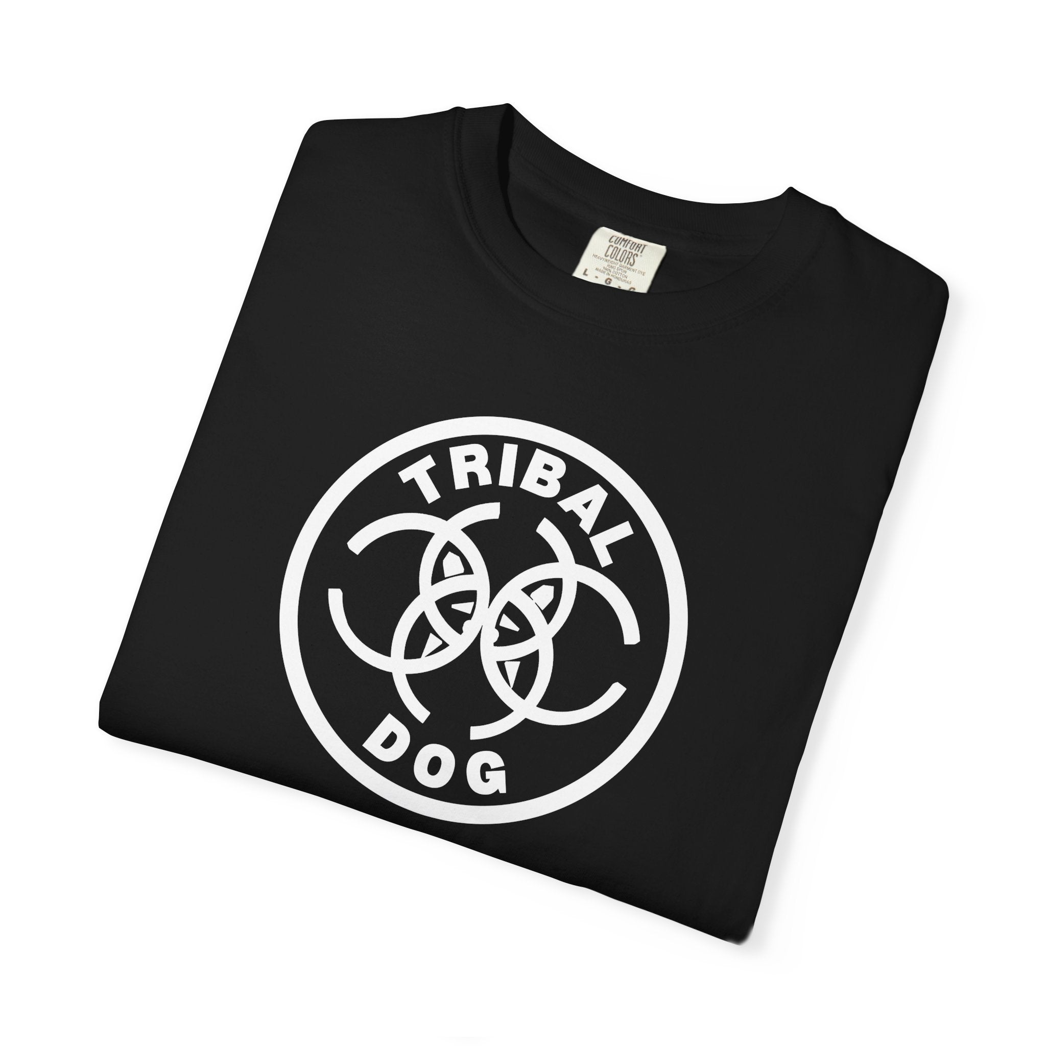 Tribal Dog White T-Shirt – TDCIRC1 Edition- Unique Gift, Everyday Wear, Summer Style, Comfy Layering