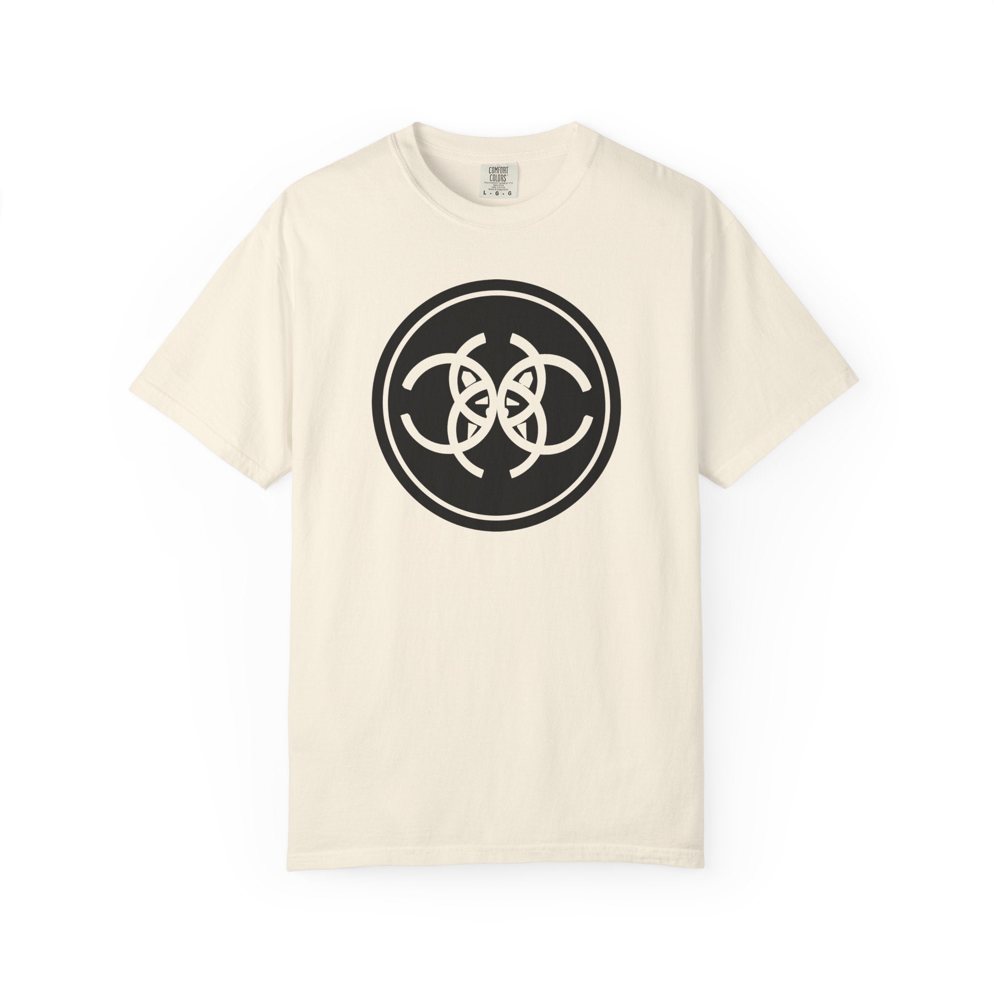 Tribal Dog Logo Tee  Bold White Graphic Streetwear T Shirt