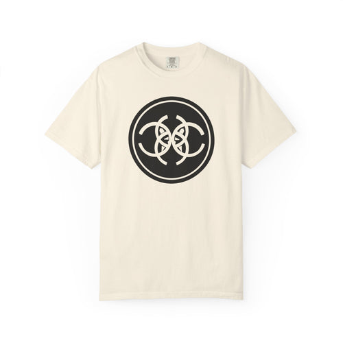 Tribal Dog Logo Tee  Bold White Graphic Streetwear T Shirt