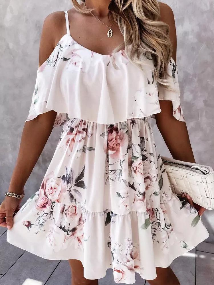Lit Kouture Off Shoulder Floral Mini Dress