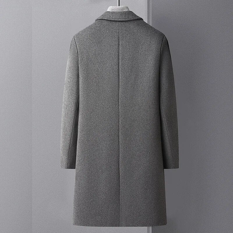 Lit Kouture Men's Wool Trench Coat